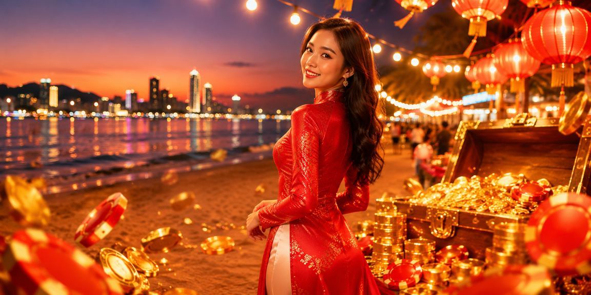 Người dùng trải nghiệm cá cược trực tuyến tại Đà Nẵng với trang phục áo dài